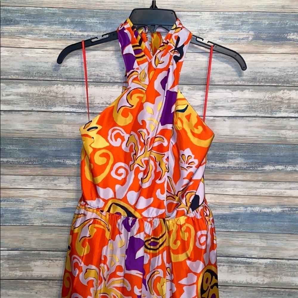 J.Crew silk sarong dress in painted paisley dress - Picture 6 of 8